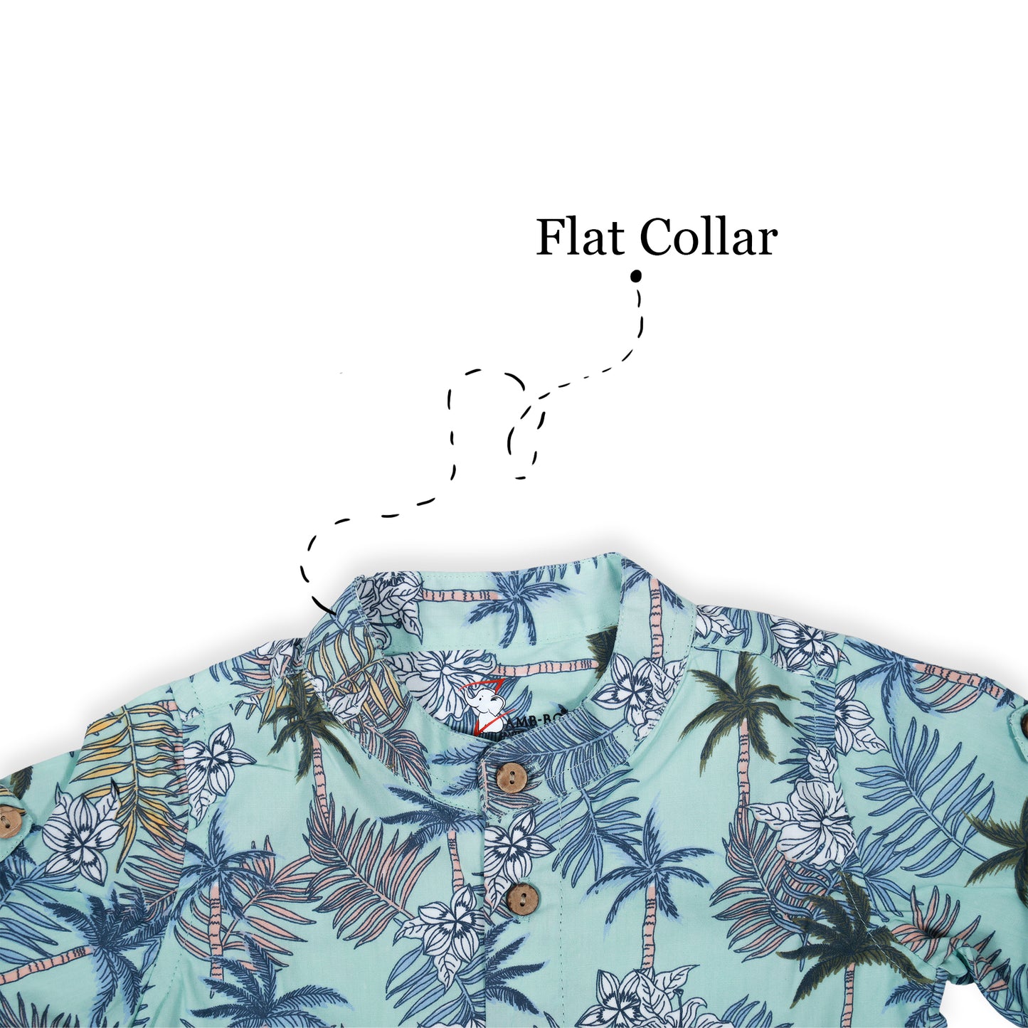 Organic Cotton printed shirt & Crinckled Shorts bottom