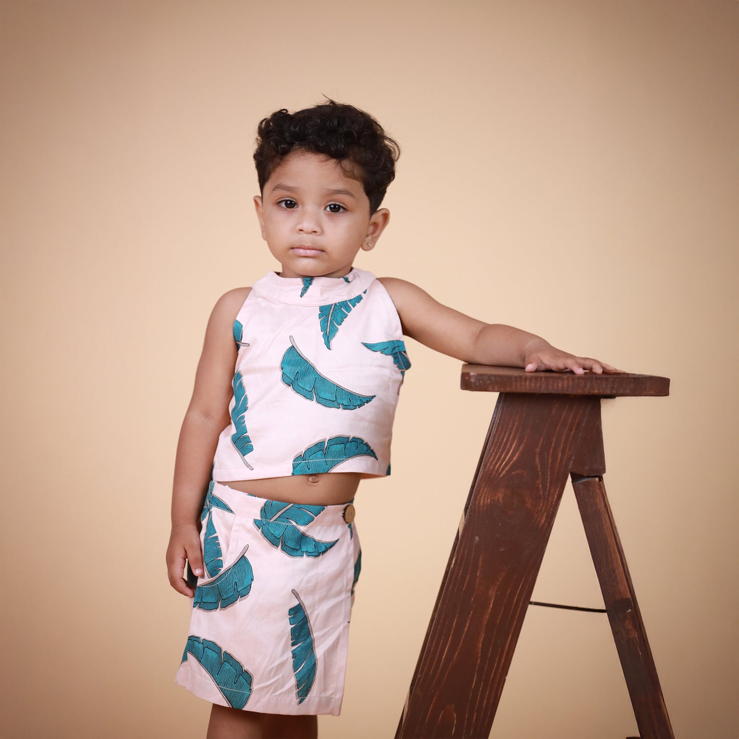 Organic Cotton Halter neck Co-ord set for Girls