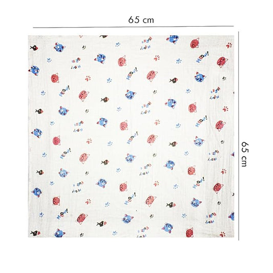 100% Crinkled Muslin Cotton Swaddle Wrap for Newborns, Sleep Blanket