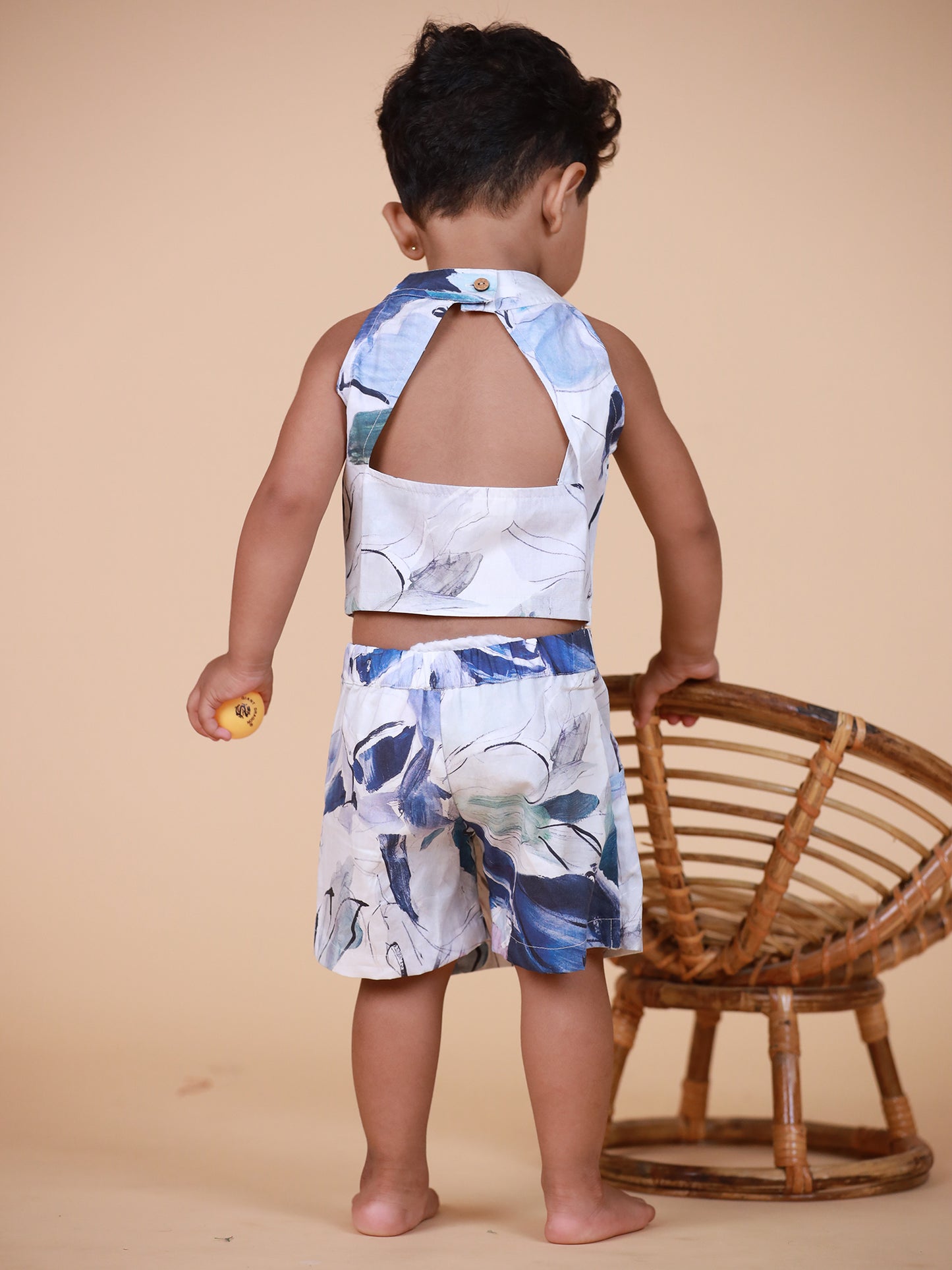 Organic Cotton Halter neck Co-ord set for Girls