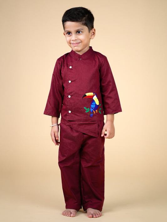 Asymentrical shirt Full Pant Set – Perfect for Parties