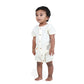 100% Crinkled Cotton Muslin Romper - unisex