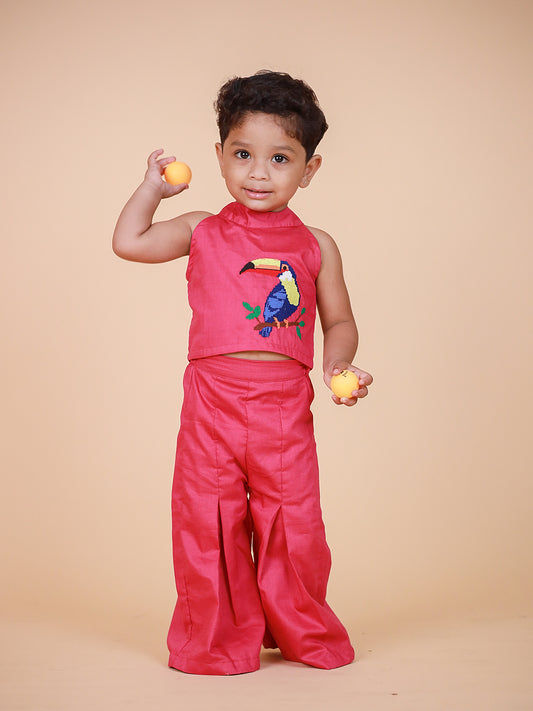 Trendy Halter Neck Full Pant Set – Perfect for Parties