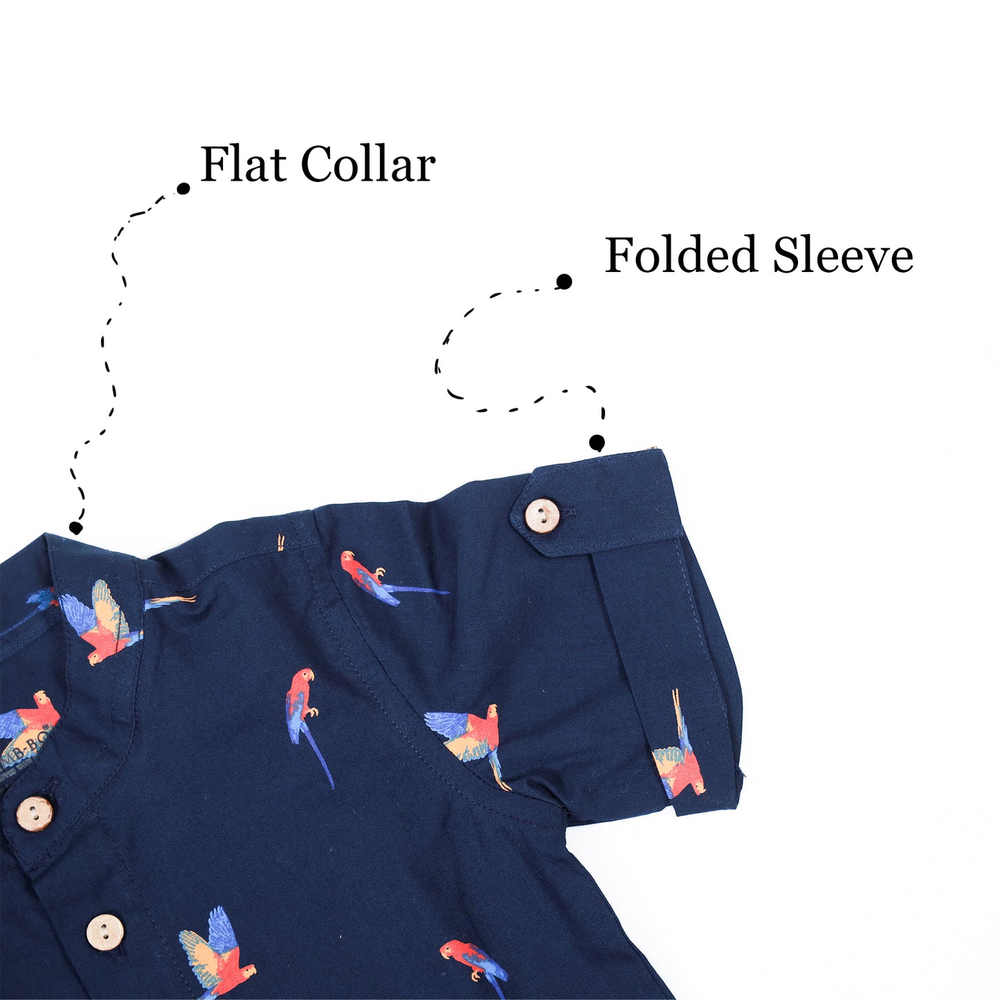 Organic Cotton printed shirt & Crinckled Shorts bottom