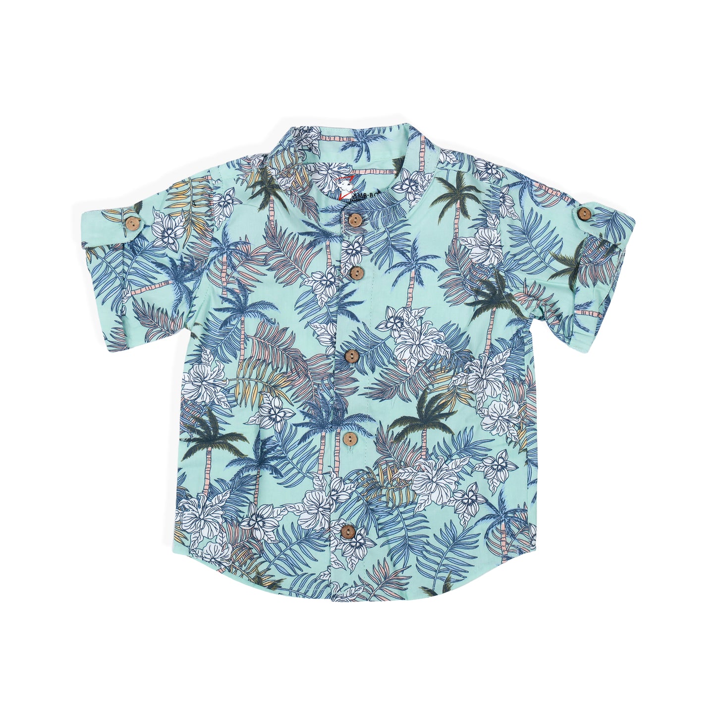 Organic Cotton printed shirt & Crinckled Shorts bottom