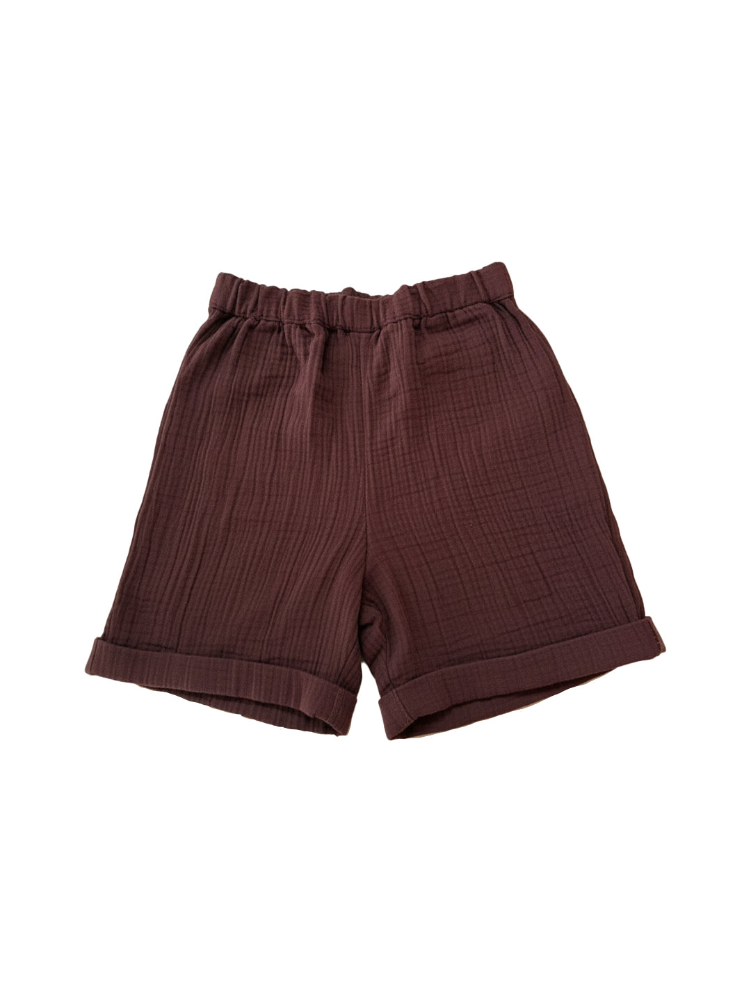 Organic Cotton Yarn dyed Shirt with Crinckled muslin Bottom shorts for boys
