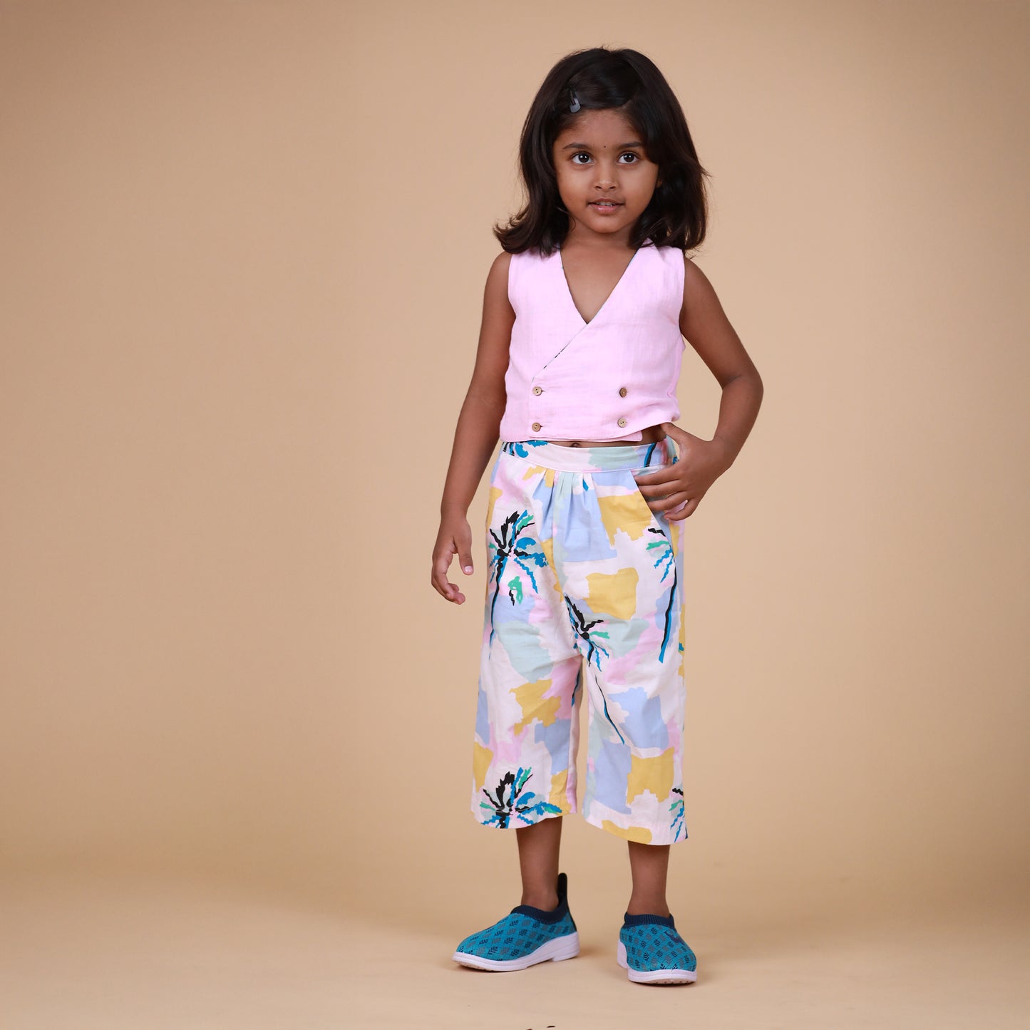 Organic Cotton Reversible top & bottom for Girls