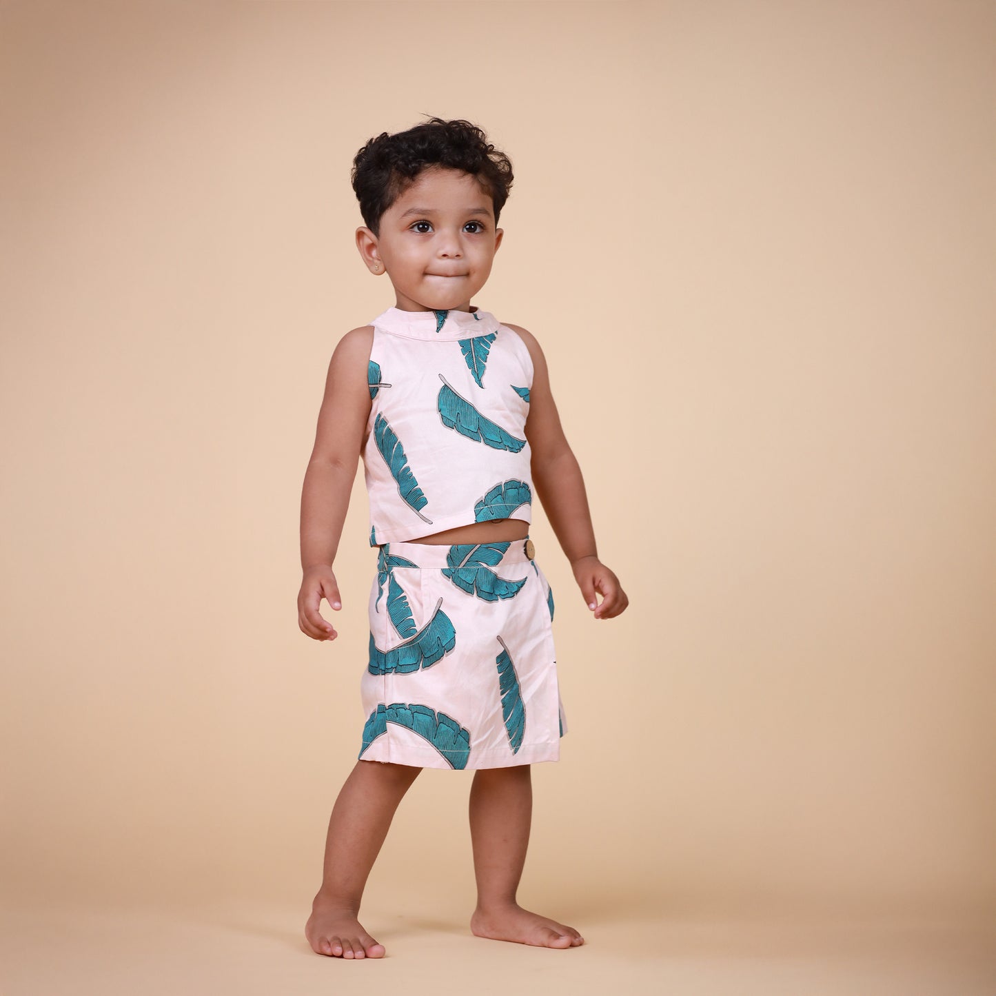 Organic Cotton Halter neck Co-ord set for Girls