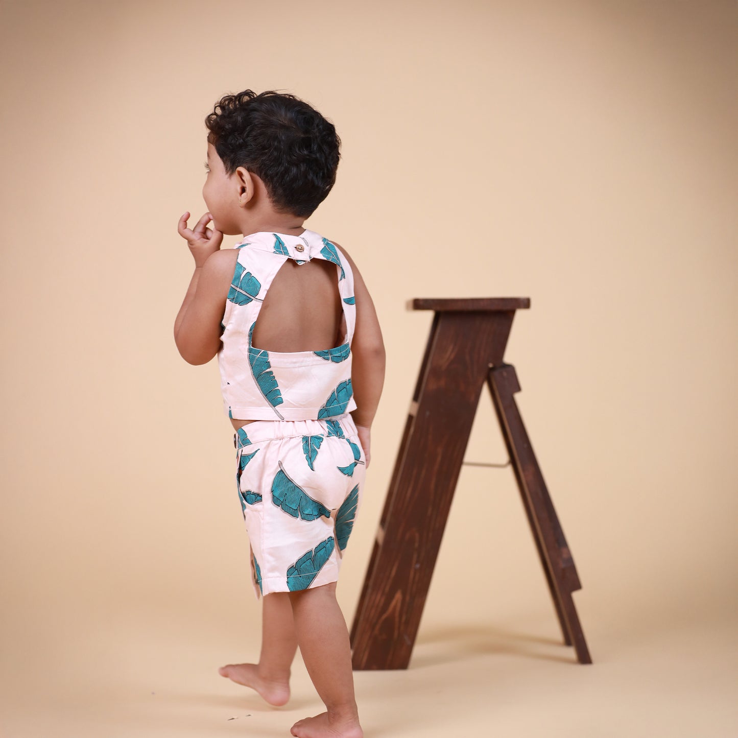 Organic Cotton Halter neck Co-ord set for Girls