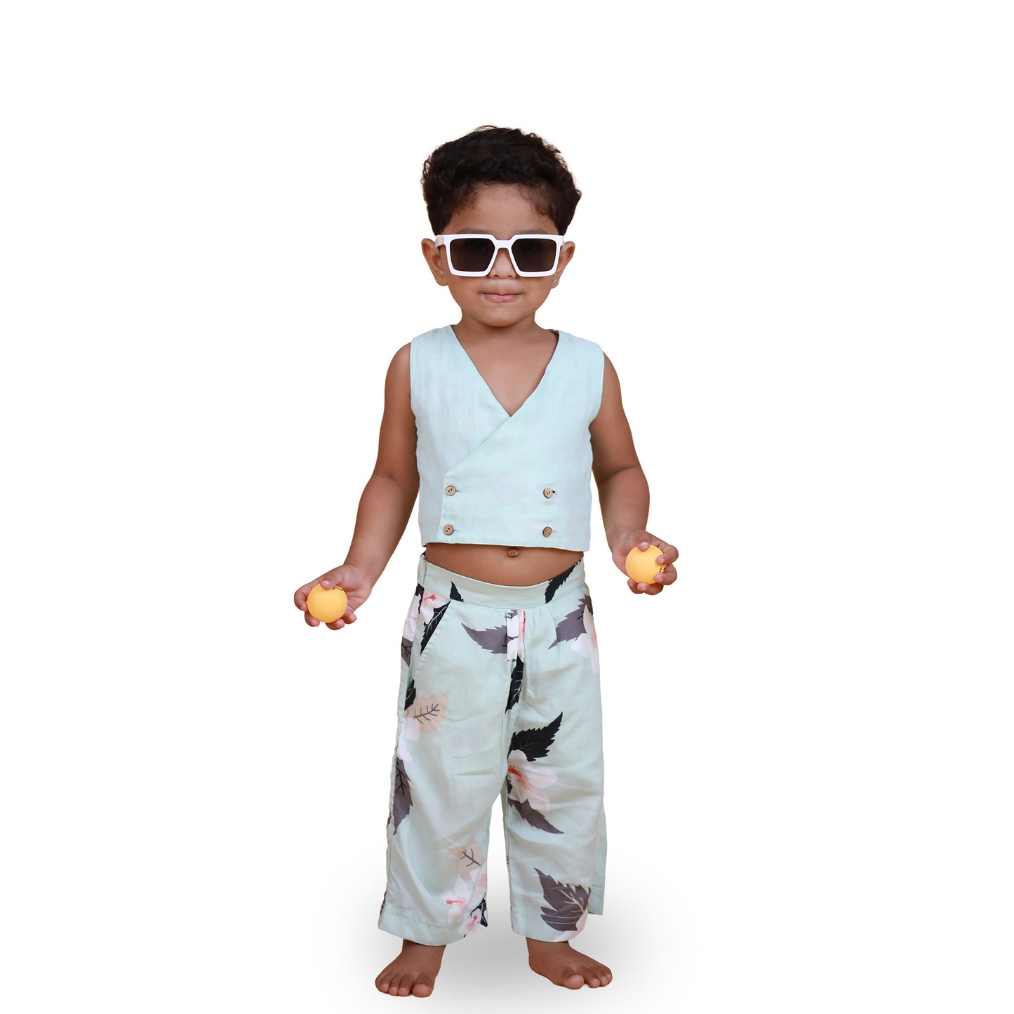 Organic Cotton Reversible top & bottom for Girls